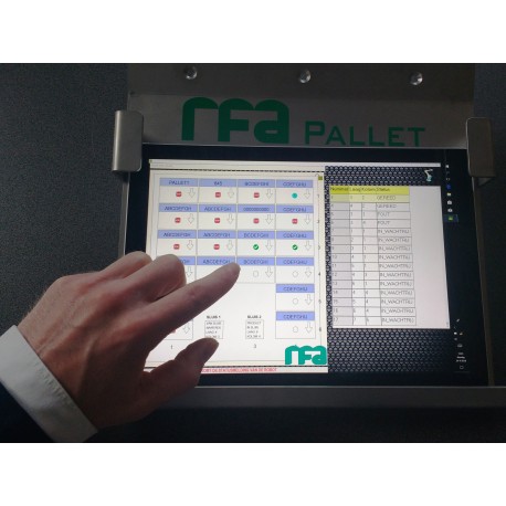 Overzicht status pallets in magazijn in RFA-Pallet
