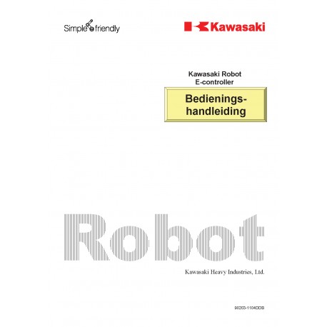 Bedieningshandleiding Kawasaki Robots