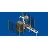 RFA Robotpalletiser systeem RS020N voor 1 lijn met handmatig aan- en afvoer pallets