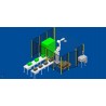 RFA Robotpalletiser systeem RS020N voor 2 lijnen met handmatig aan- en afvoer pallets